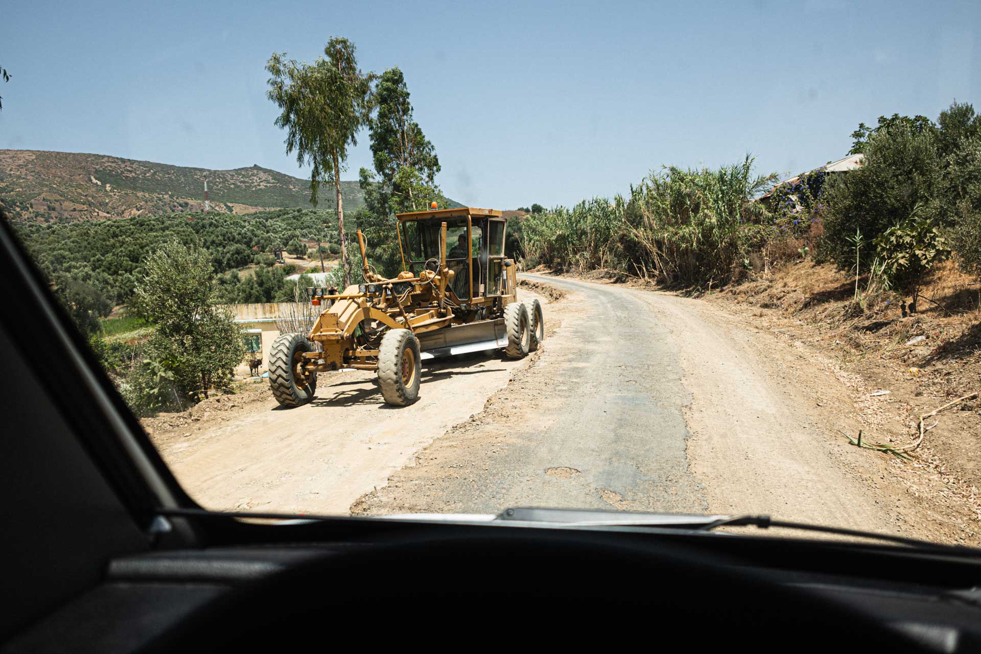 Strassenbau in Marokko