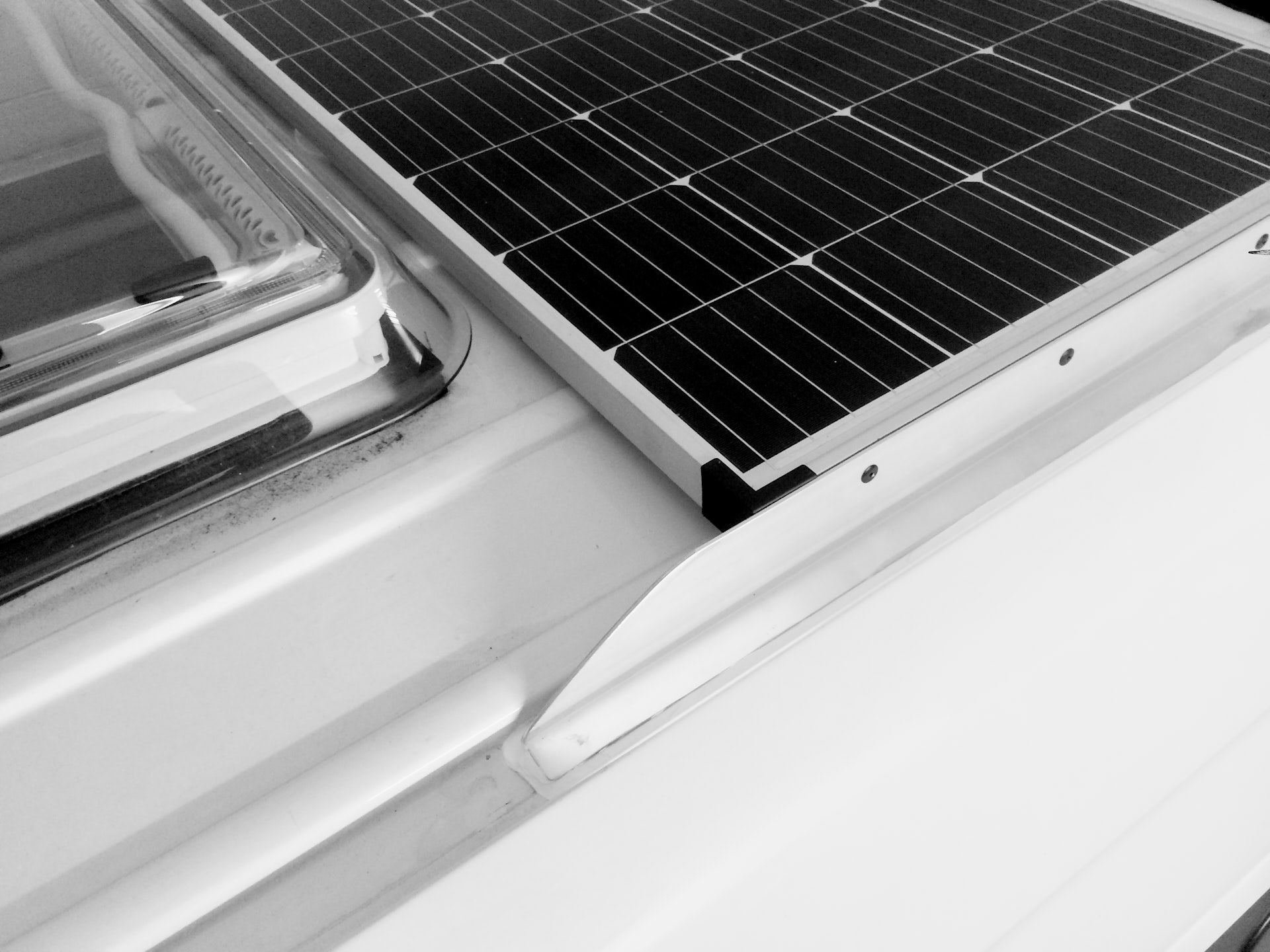 Solarpanel auf Sprinter
