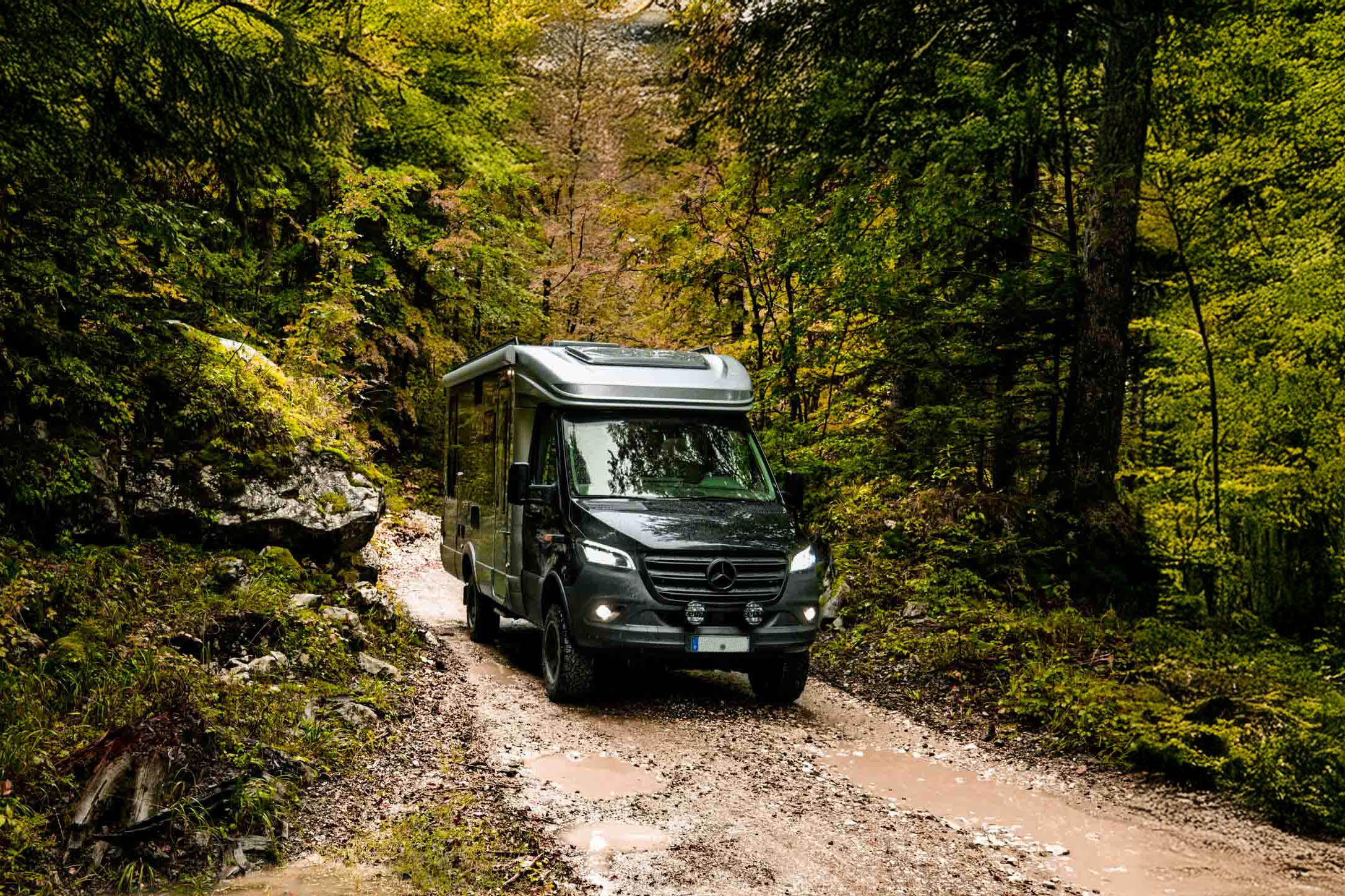 Wohnmobil auf Basis Mercedes-Benz Sprinter 4×4